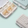 創意 小麥纖維 行李箱 造型 多格 分類 收納盒 攜帶式 旅行 收納盒(小麥纖維 攜帶式 旅行 收納盒)