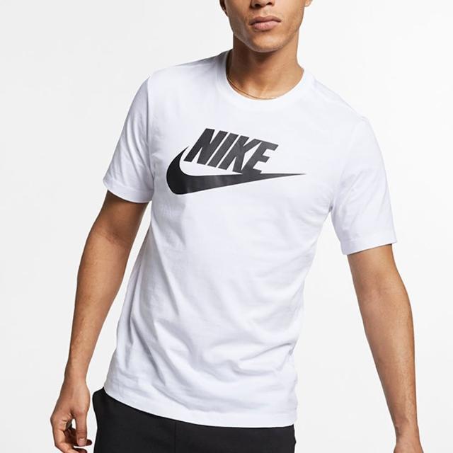 【NIKE 耐吉】上衣 男款 短袖上衣 運動 AS M NSW TEE ICON FUTURA 白 AR5005-101