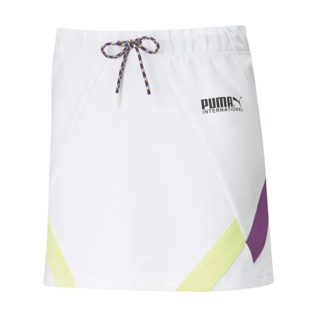 【PUMA】流行系列PI短裙 休閒 短裙 歐規 女 白(59968902)