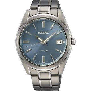 【SEIKO 精工】CS 鈦金屬簡約手錶-40mm 母親節 禮物 送禮(SUR371P1/6N52-00B0B)