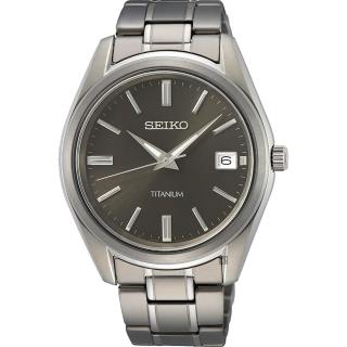 【SEIKO 精工】CS 鈦金屬簡約手錶-40mm 母親節 禮物 送禮(SUR375P1/6N52-00B0D)