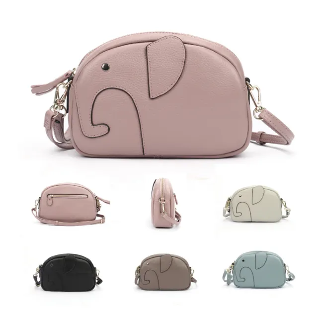 【玩皮工坊】真皮頭層牛皮動物造型單肩小包-大象 LB632 女包(真皮包包 5色可選)