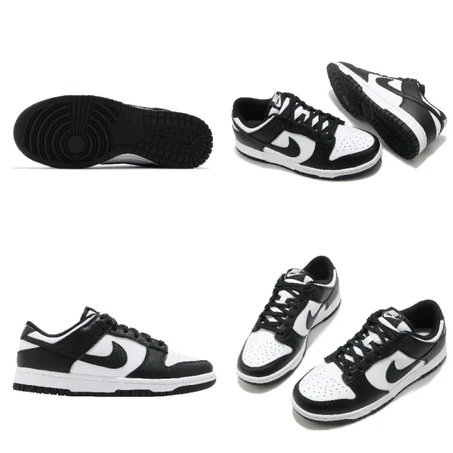 【NIKE 耐吉】休閒鞋 熊貓 Dunk Low 女鞋 復刻 Black 黑 白(DD1503-101)