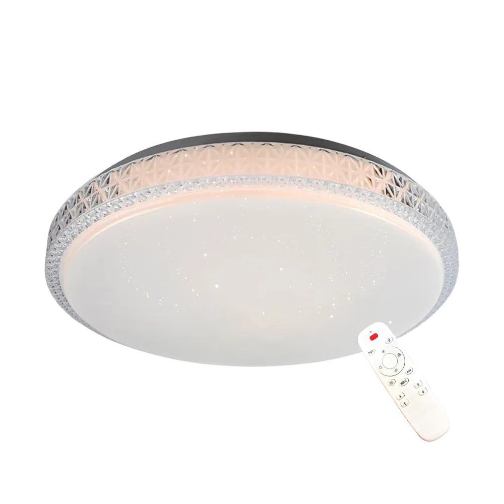 【Honey Comb】北歐星空LED36W遙控器調光調色臥室吸頂燈(V3894-36)