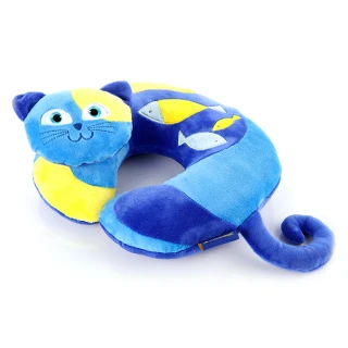 【Travel Blue 藍旅】Kitty 凱蒂貓 兒童U型枕(頸枕 U型枕 飛機枕)