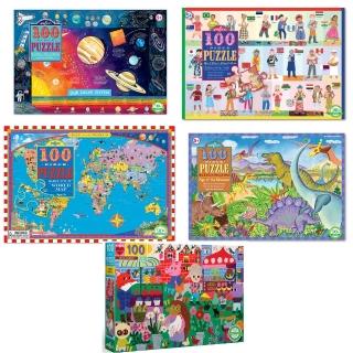 【美國 eeBoo 桌遊】100pc Puzzle 兒童桌遊(100片拼圖 五款可選)