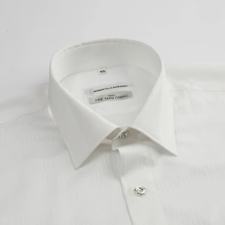 【ROBERTA 諾貝達】進口素材 台灣製 職場必備 典雅時尚純棉短袖襯衫(白色)