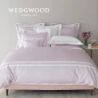 【WEDGWOOD】500織長纖棉Bi-Color素色被套枕套組-紐曼經典粉(加大240x210cm)