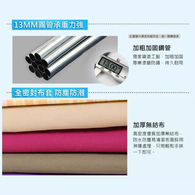 簡易平價DIY布衣櫃-型-(4色可選-1入)