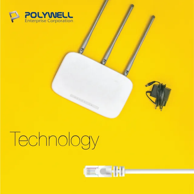 【POLYWELL】CAT6 乙太網路線 UTP 1Gbps/1000Mbps 20M(適合ADSL/MOD/Giga網路交換器/無線路由器)