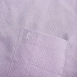 【ROBERTA 諾貝達】進口素材 台灣製 純棉舒適柔軟 細緻格紋短袖襯衫(紫色)