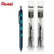 【Pentel 飛龍】限量ENERGEL-S極速鋼珠筆0.5貓柄組(1筆2芯)