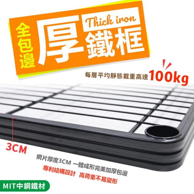 【居家cheaper】厚鐵框45X120X178CM四層架(層架鐵架 置物架 伺服器架)