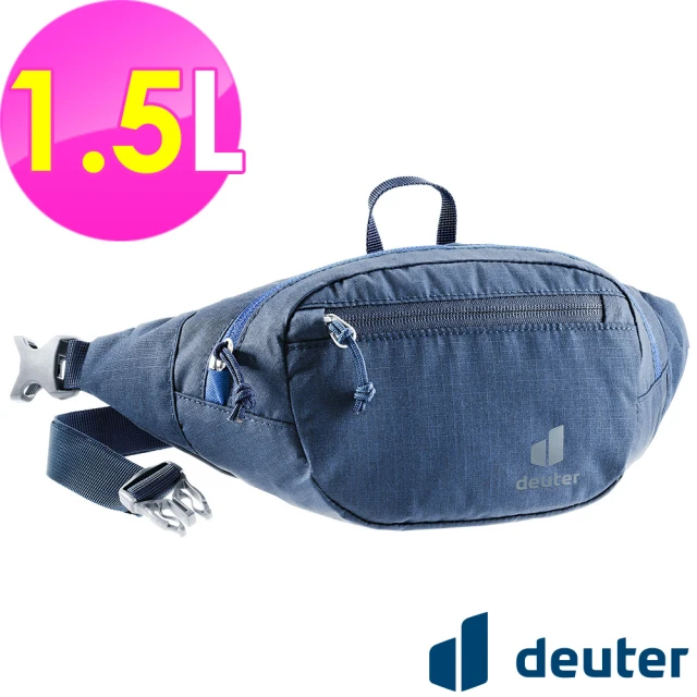 【deuter】BELT I 1.5L休閒輕量腰包(3900121深藍/胸包/側背包/路跑/慢跑)