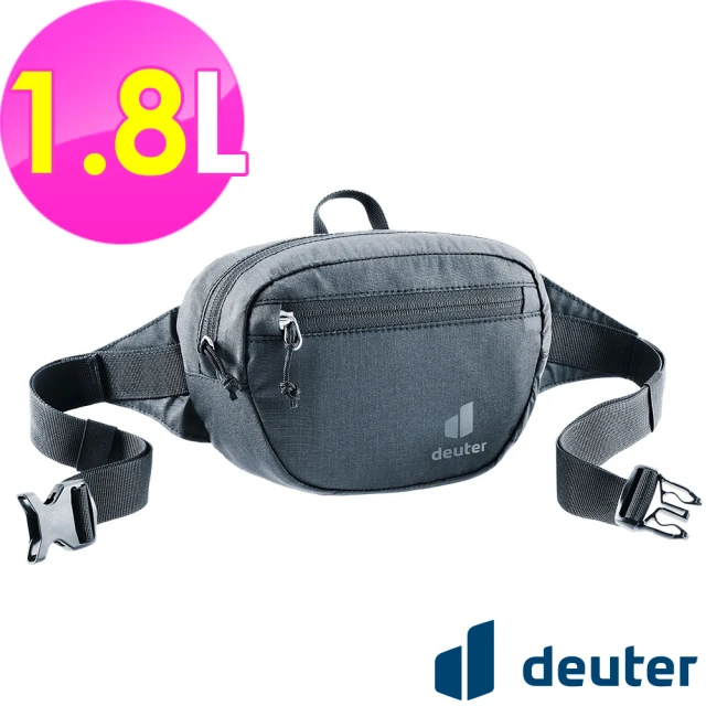 【deuter】Organizer Belt 1.8L休閒輕量腰包(3900421黑/胸包/側背包/路跑/慢跑)