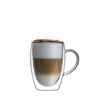 【DWG】耐熱把手雙層杯 350ml(雙層玻璃杯)