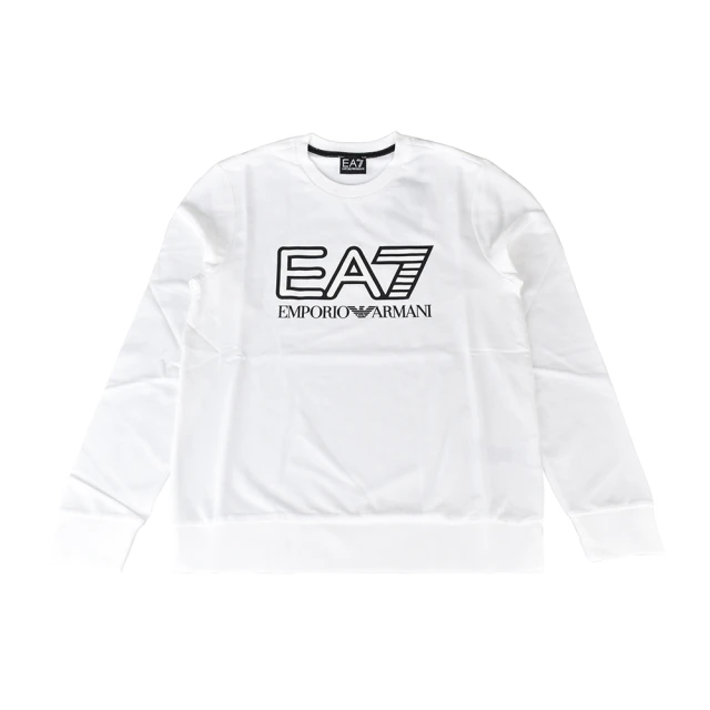 EMPORIO ARMANI EMPORIO ARMANI EA7字母LOGO純棉長袖運動T恤(S/M/L/XL/白)