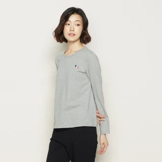 【YVONNE 以旺傢飾】三色梗犬繡花長袖上衣(迷霧灰M)