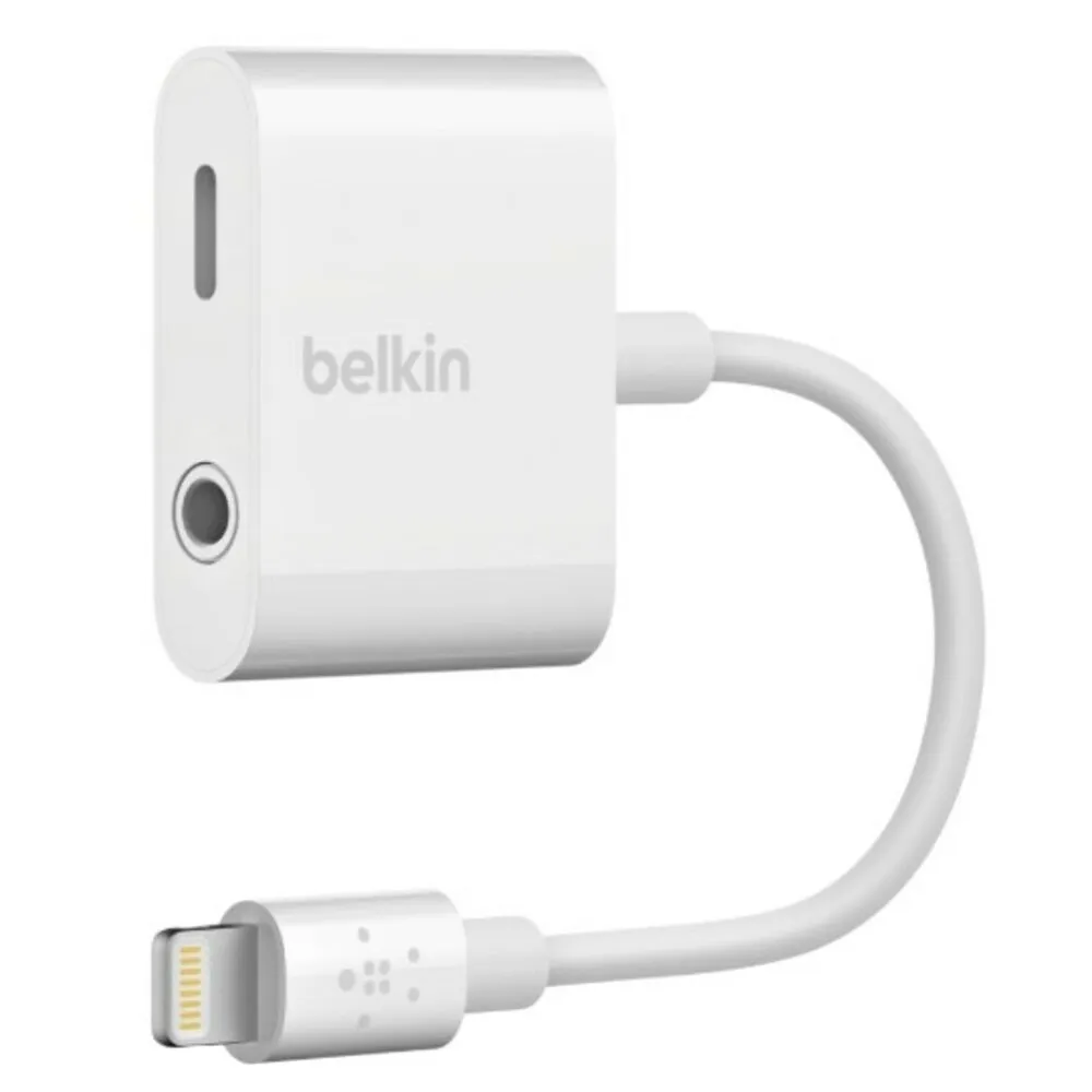 【BELKIN】音頻轉接線  iPhone 3.5mm耳機分插器(音頻轉接線)