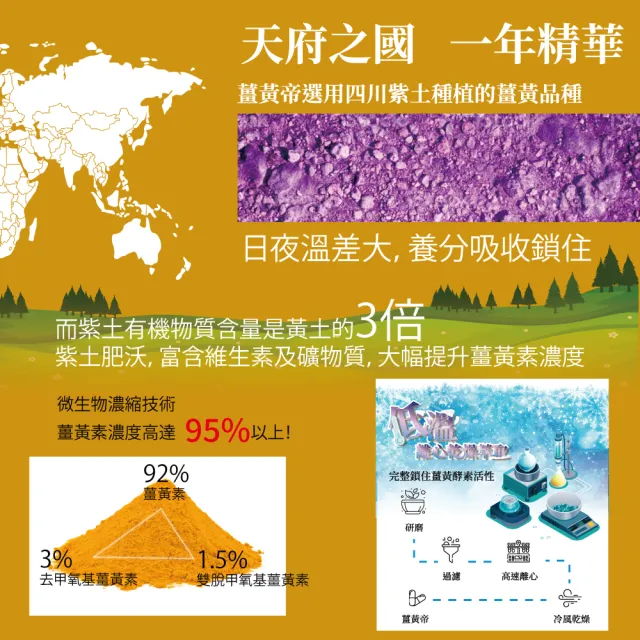 【timewell 時光安好】薑黃帝膠囊 95%純薑黃素(1入/60顆)
