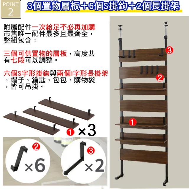 【C&B】頂天立地60cm棧板工業風格置物壁面架(三色可選)