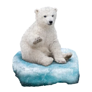 【madd capp】I AM 拼圖 我是北極熊 - 100 系列 極限逼真動物 不規則切邊 適合多人挑戰