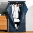 【晴天媽咪】塑鋼多功能三層衣櫥置物架含布套(寬90x深45x高180)