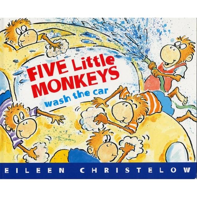 【麥克兒童外文】Five Little Monkeys Wash Car