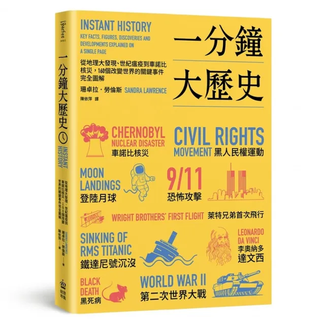 一分鐘大歷史：從地理大發現、世紀瘟疫到車諾比核災，160個改變世界的關鍵事件完全圖解