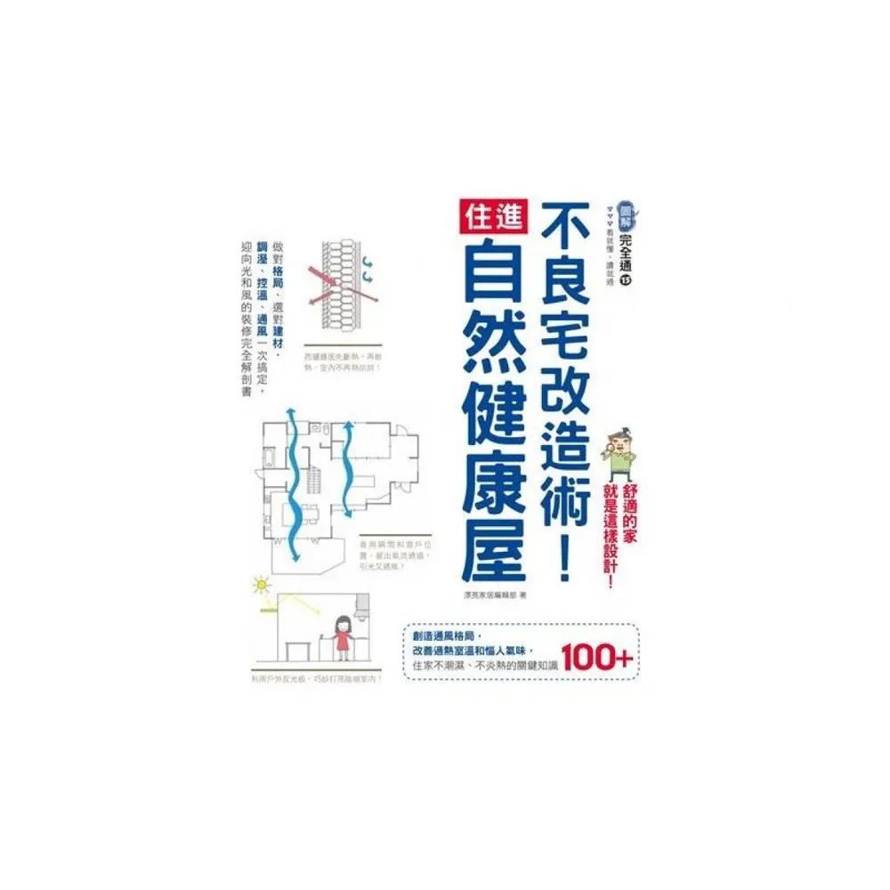 不良宅改造術！住進自然健康屋：做對格局、選對建材，調溼、控溫、通風一次搞定，迎向光和風的裝修完全解剖