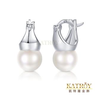 【KATROY】純銀耳環．8.0-8.5mm．新年禮物(天然珍珠)