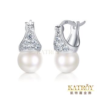 【KATROY】純銀耳環．8.0-8.5mm．新年禮物(天然珍珠)