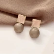 【INES】韓國設計S925銀針氣質撞色滴釉復古耳環(2色任選)