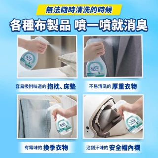 【日本風倍清】織物抗菌/除菌·消臭/除臭噴霧補充包320mlx4包(高效除菌/綠茶清香/無香型/無香 酒精+)