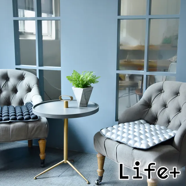 【Life+】5D QQ水感美臀舒壓氣囊坐墊 椅墊 靠墊_附打氣筒(多色任選)