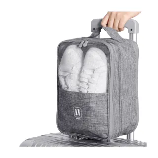 【AHOYE】牛津布旅用收納鞋袋 可裝3~4雙 收納包 旅行包 鞋盒