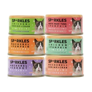 【Sparkles SP】SP健康無膠貓咪主食罐70g(12罐組 全齡貓)