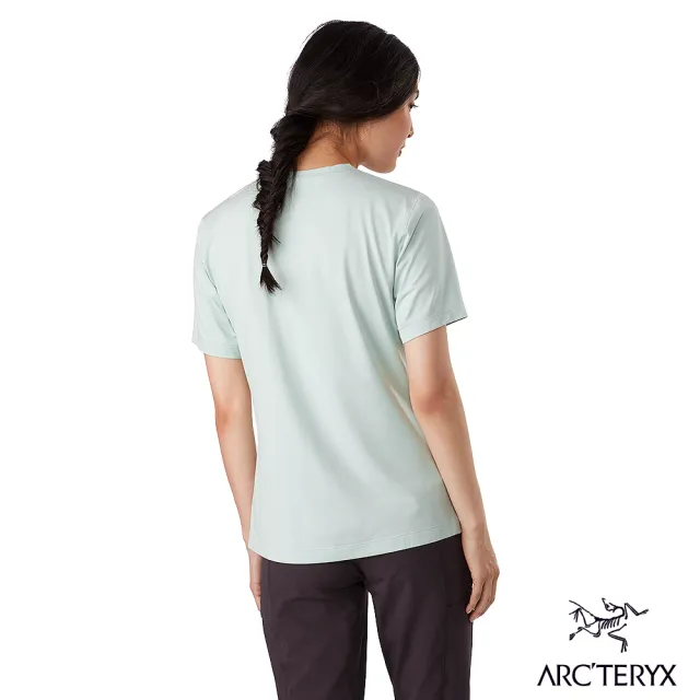 Arcteryx 始祖鳥 女 Remige 快乾 短袖 圓領衫(淺銀翼雜灰)