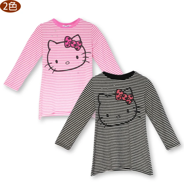 【TDL】Hello Kitty凱蒂貓 親子裝 兒童洋裝 長袖衣服 上衣 T恤 適合身高110-170cm KT8160