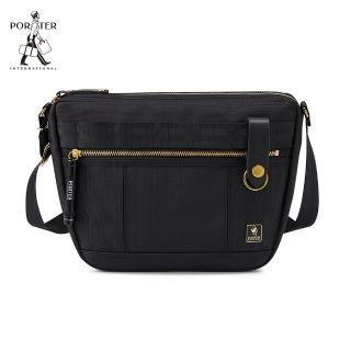 【PORTER INTERNATIONAL】自信經典NEW HEAT斜揹包(黑)