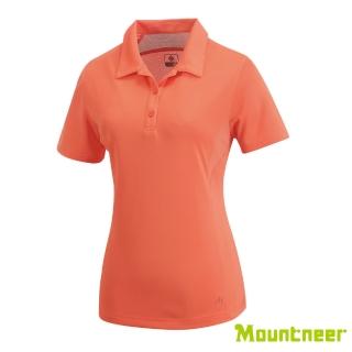 【Mountneer 山林】女 透氣排汗上衣-粉橘 31P28-50(圓領上衣/休閒上衣/吸濕排汗/戶外運動)