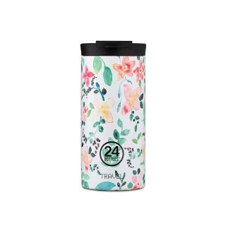 【24bottles】官方直營 保溫隨行杯 600ml - 花徑(杯蓋100％防漏設計 輕鬆攜帶不擔心)
