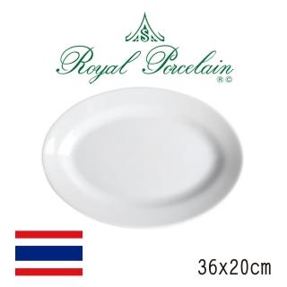 【Royal Porcelain泰國皇家專業瓷器】Gong橢圓盤(泰國皇室御用白瓷品牌)