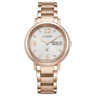 【CITIZEN 星辰】XC 亞洲限定推薦款數字時刻光動能女錶/32.5mm(EW2426-54A)