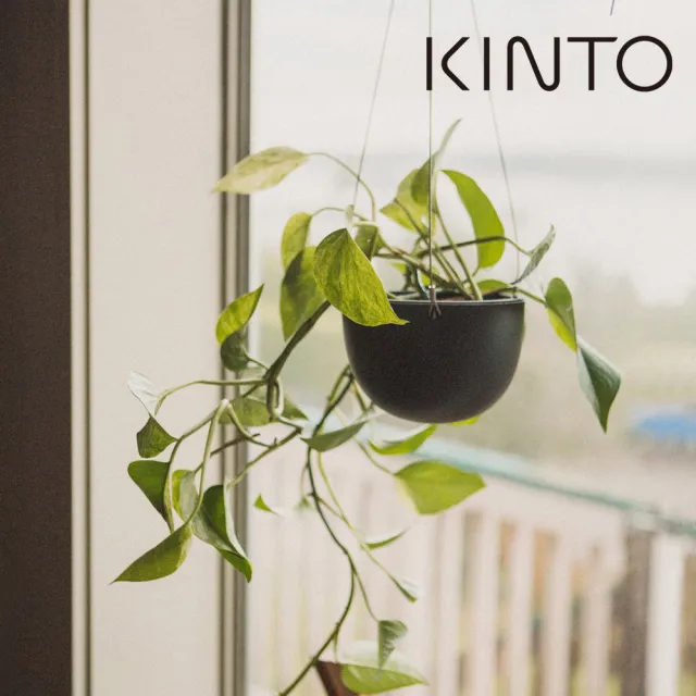 【Kinto】PLANT POT 盆栽吊籃_黑色 14cm