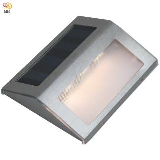【月陽】不鏽鋼太陽能自動光控3LED臺階燈璧燈庭園燈(ST108)