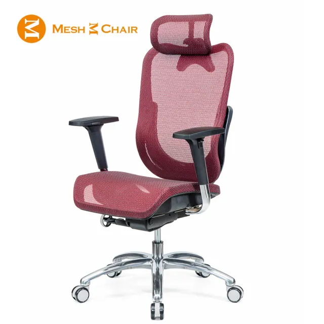 【Mesh 3 Chair】華爾滋人體工學網椅-尊爵版-紅色(人體工學椅、網椅、電腦椅、主管椅) - momo購物網 - 好評推薦 -2026年6月