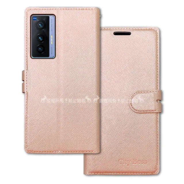 【CITY都會風】vivo X70 5G 插卡立架磁力手機皮套 有吊飾孔