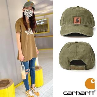 【carhartt】美式皮標水洗棒球帽 老帽 卡車司機帽(滑板 復古 情侶款)