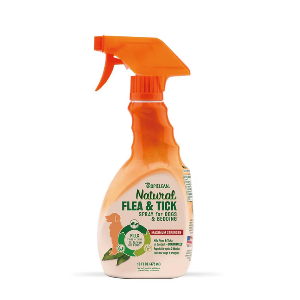 【Flea & Tick 蚤蜱逃】天然驅蚤噴劑 16oz(精油驅蚤、體外驅蟲)